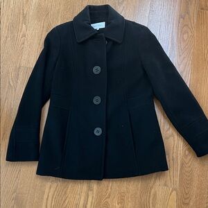 Calvin Klein Black Pea Coat